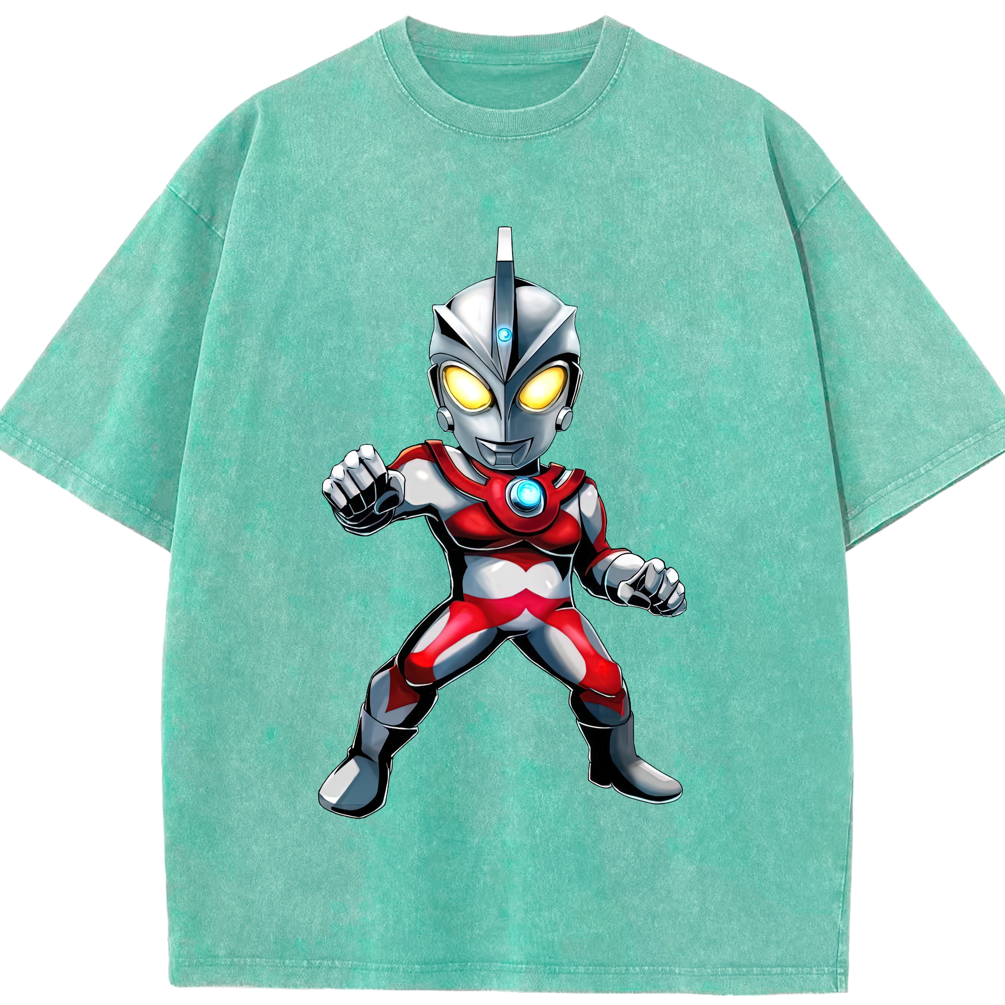 （画像用） ウルトラマン Ultraman 綿100% ヴィンテージ風 半袖Tシャツ（フロントプリント）